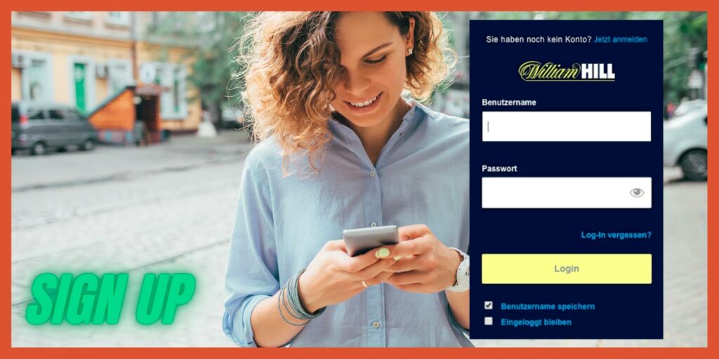 William Hill register on the App