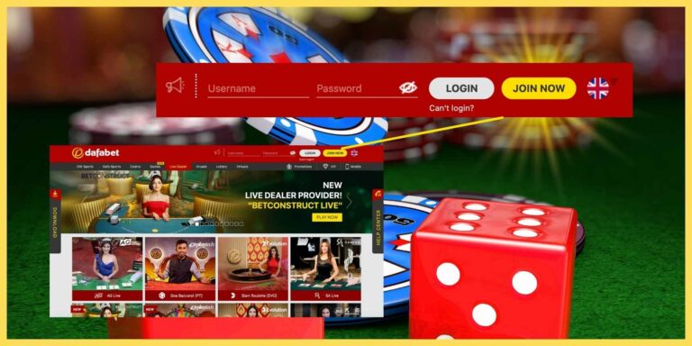 How to log in on Dafabet betting website